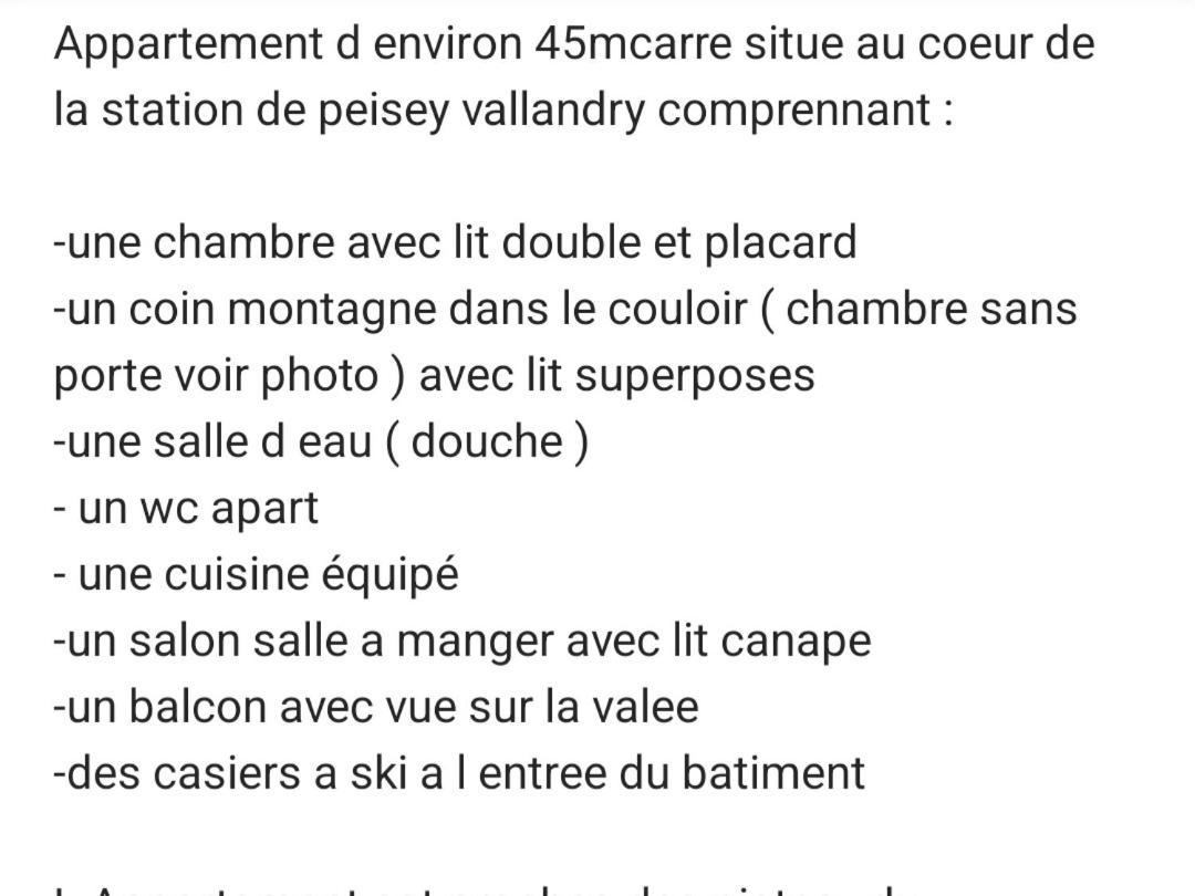 Appartement Plein Coeur De Vallandry Екстериор снимка